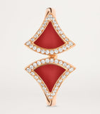 Bvlgari Divas' Dream ring with diamonds and carnelian - British product