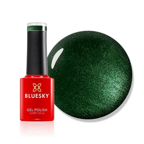 Bluesky gel polish mini dark green sparkle - British product