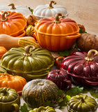 Le Creuset cast iron pumpkin shallow casserole dish 28cm, UK version