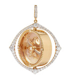 Annoushka yellow gold and diamond compass pendant, imported from the UK