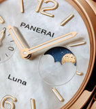 Panerai Goldtech Luminor Due Luna watch 38mm, imported from the UK