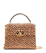 Harrods Valentino Garavani Mini Silk Embellished VSLING Top-Handle Bag- Buy online at McGrocer