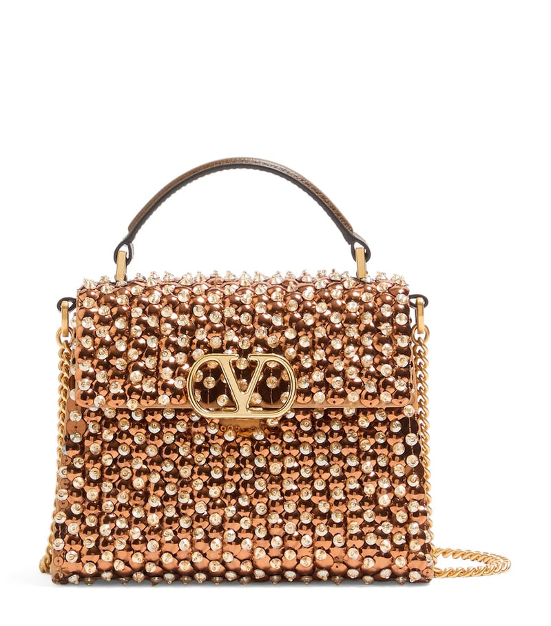 Valentino Garavani VSLING top-handle bag crystal embellishments, UK version