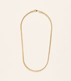 Azlee small woven chain necklace 18kt yellow gold (British brand)