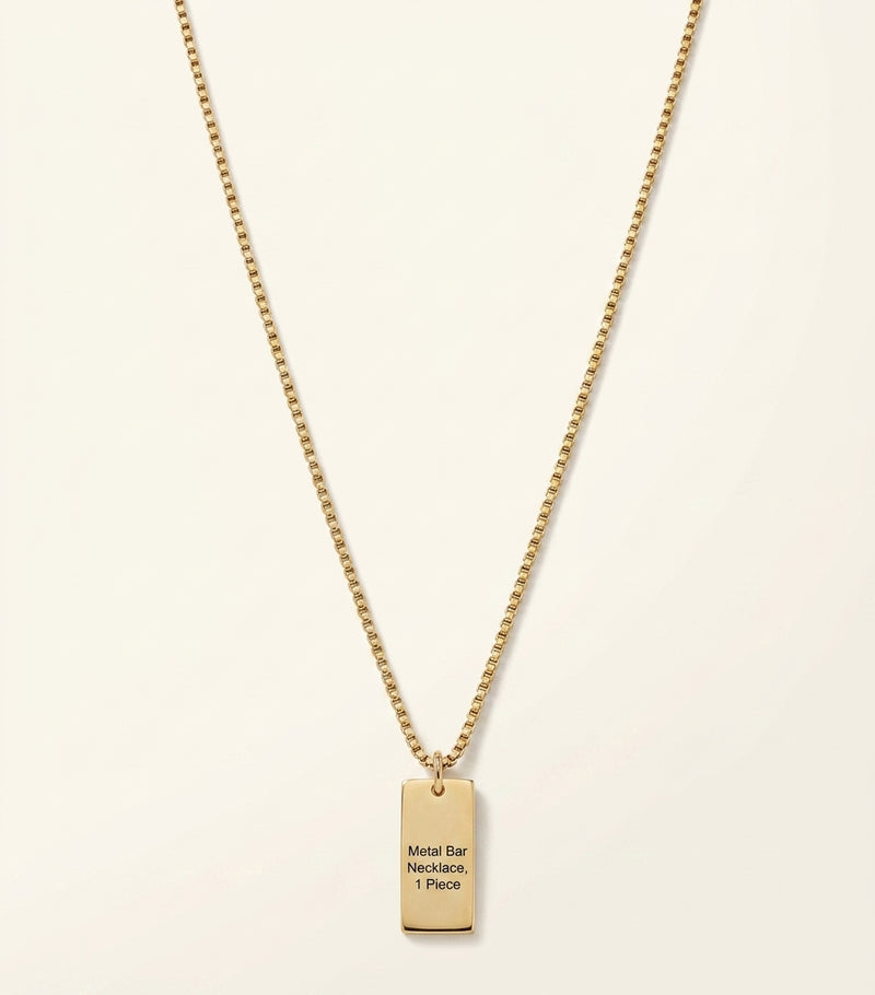 Givenchy tape pendant necklace in brass (British brand)