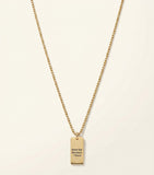 Givenchy tape pendant necklace in brass (British brand)