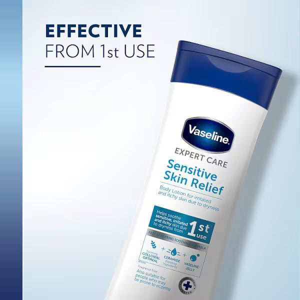 Vaseline Expert Care Sensitive Skin Relief Body Lotion 400ml (British brand)