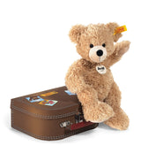 Harrods Steiff Fynn Teddy Bear in Suitcase (28cm)- Buy online at McGrocer