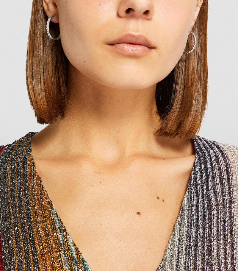 Anita Ko white gold diamond Luna hoop earrings - British product