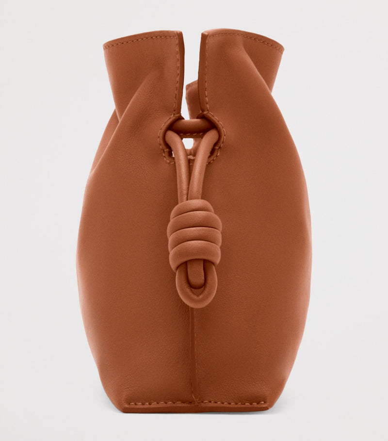 LOEWE Mini Flamenco leather clutch bag, UK version