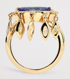 Jacquie Aiche gold diamond tanzanite evil eye ring - British product