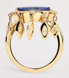 Jacquie Aiche gold diamond tanzanite evil eye ring - British product