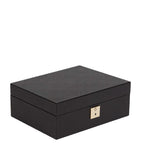 Smythson Panama jewellery box with removable travel tray (British brand)