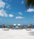 Indian Ocean Marina Outdoor 3-Seater Sofa, UK version
