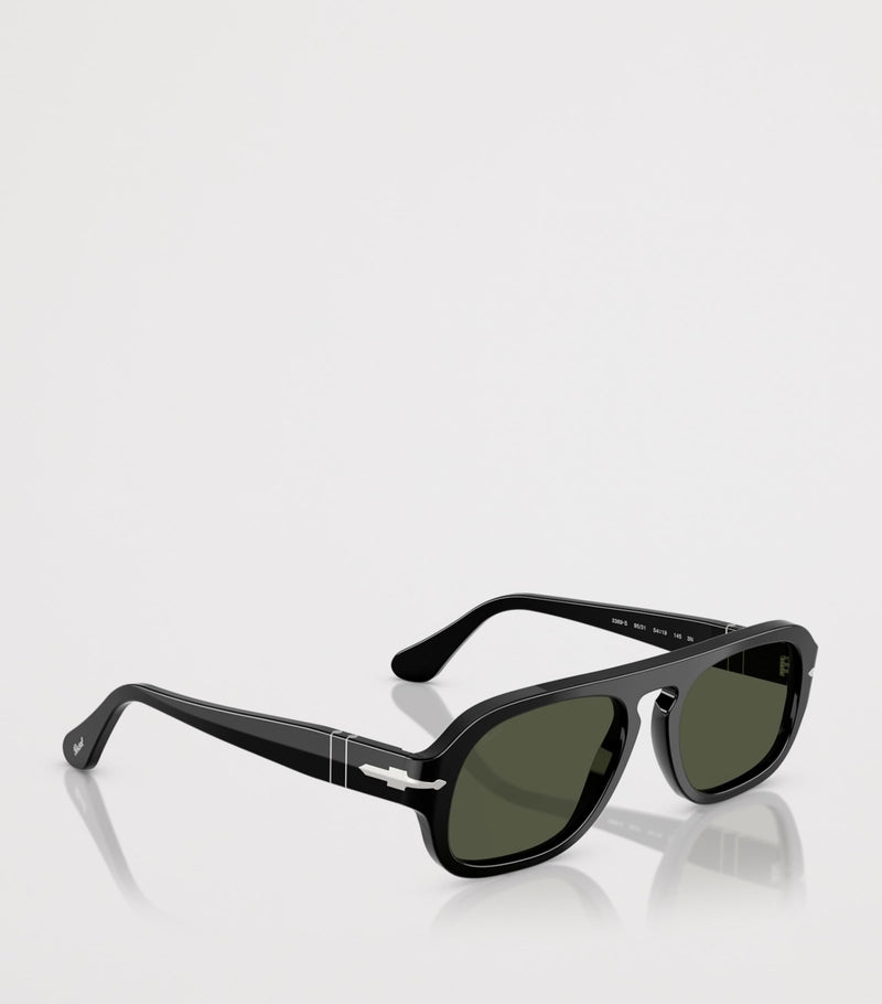 Persol Square Pilot sunglasses with acetate frame, UK version