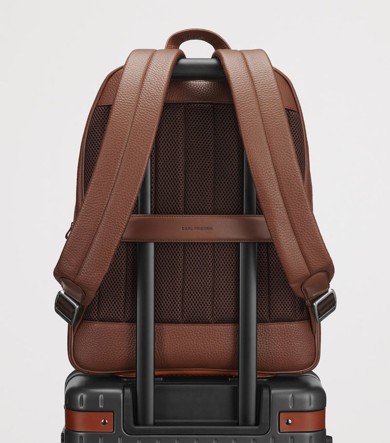 Carl Friedrik Ayrton leather backpack (British brand)