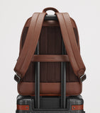 Carl Friedrik Ayrton leather backpack (British brand)