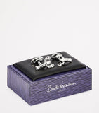 Babette Wasserman rhodium-plated lobster cufflinks H2.2cm x W1.2cm, imported from the UK