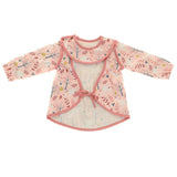 Ziggle Baby Coverall Feeding Bib Pink Unicorn Garden (British brand)