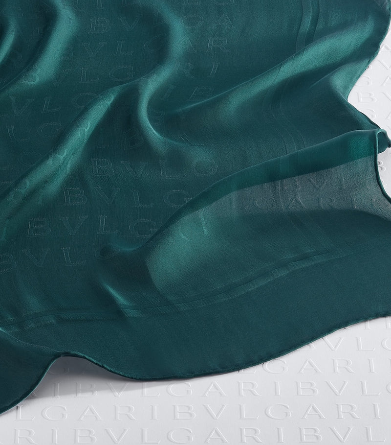 Bvlgari silk scarf Lettere maxi 140cm (UK version)