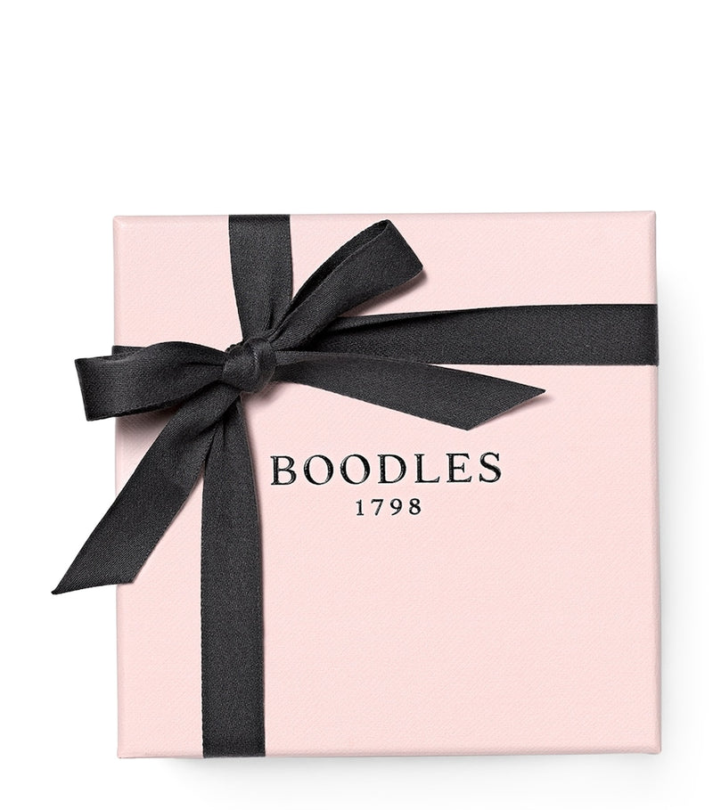 Boodles rose gold diamond stud earrings (British brand)