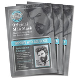 Fuss Free Naturals Men's Anti-Ageing Mask Bearded Pack of 3 - British product