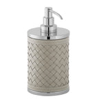 Riviere leather woven soap dispenser - British product
