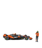 Bburago McLaren MCL38 2024 model with Lando Norris figure 1:24 (British brand)