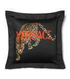 Versace Cotton-Satin Wild Cats cushion 60cm x 60cm (British brand)