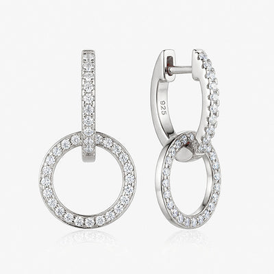 Superdrug MUCHV Sterling Silver Small Hoop Earrings With Round Removable Charms- Buy online at McGrocer
