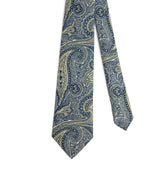 Harrods Dunhill Mulberry Silk Paisley Tie- Buy online at McGrocer