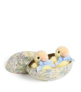 Harrods Plush Chicks in a Tin Egg Soft Toy