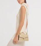 Bvlgari Serpenti Forever mini raffia handbag - British product