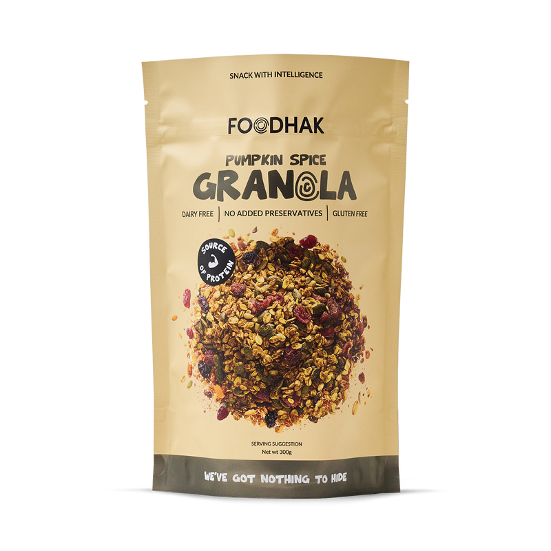 Pumpkin Spice Granola gluten-free oats maple syrup - British product