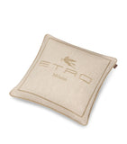 Etro linen embroidered Emilia cushion 45cm (British brand)