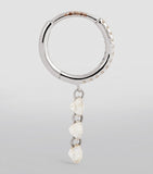 Persée white gold diamond Danaé hoop earring, UK version