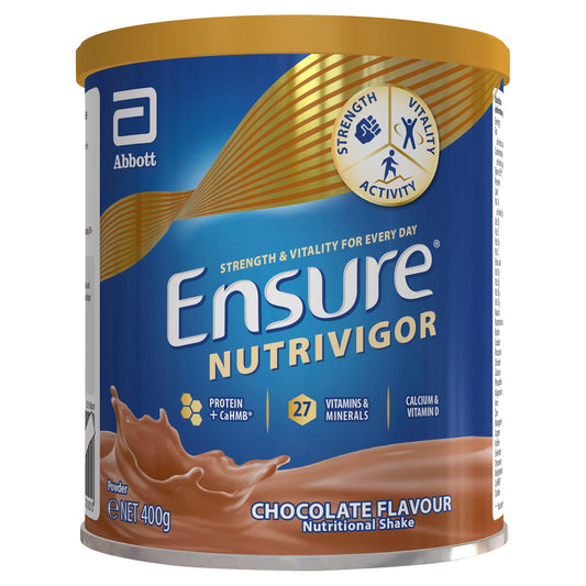 Ensure Nutrivigor Chocolate Flavour Nutritional Protein Shake Powder 400g GOODS Sainsburys   