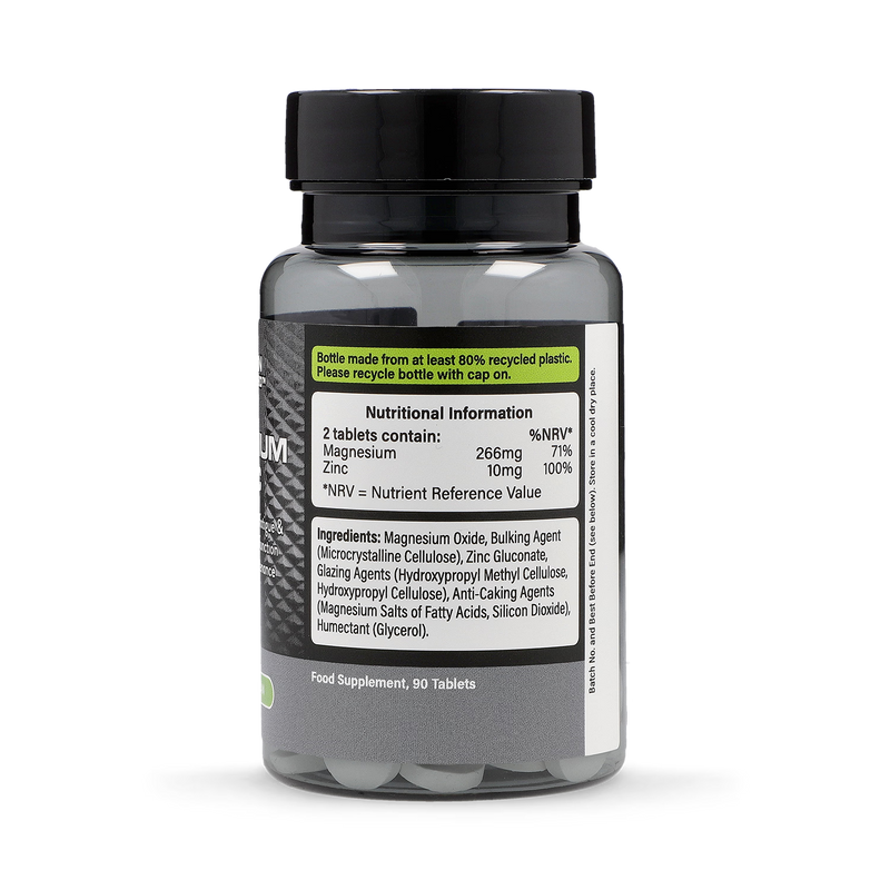 Magnesium and Zinc Tablets 90 count, imported from the UK