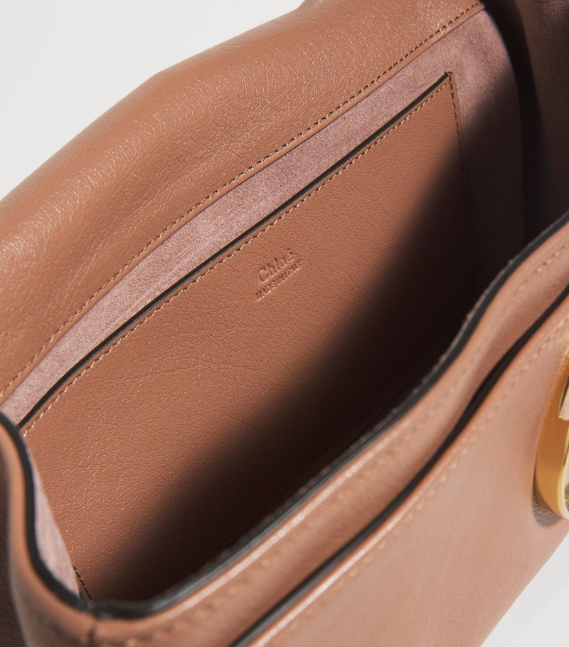 Chloé Heritage medium shoulder bag in buffalo leather, imported from the UK