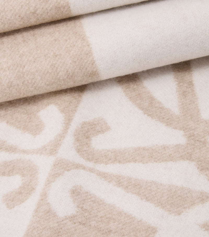 LOEWE wool-cashmere Anagram scarf, imported from the UK