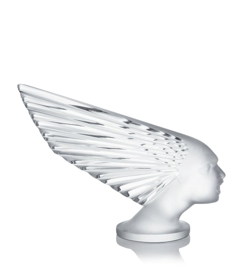 Lalique Mascot Victoire crystal sculpture, UK version