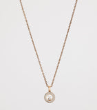 Chopard rose gold Happy Diamonds pendant necklace (British brand)