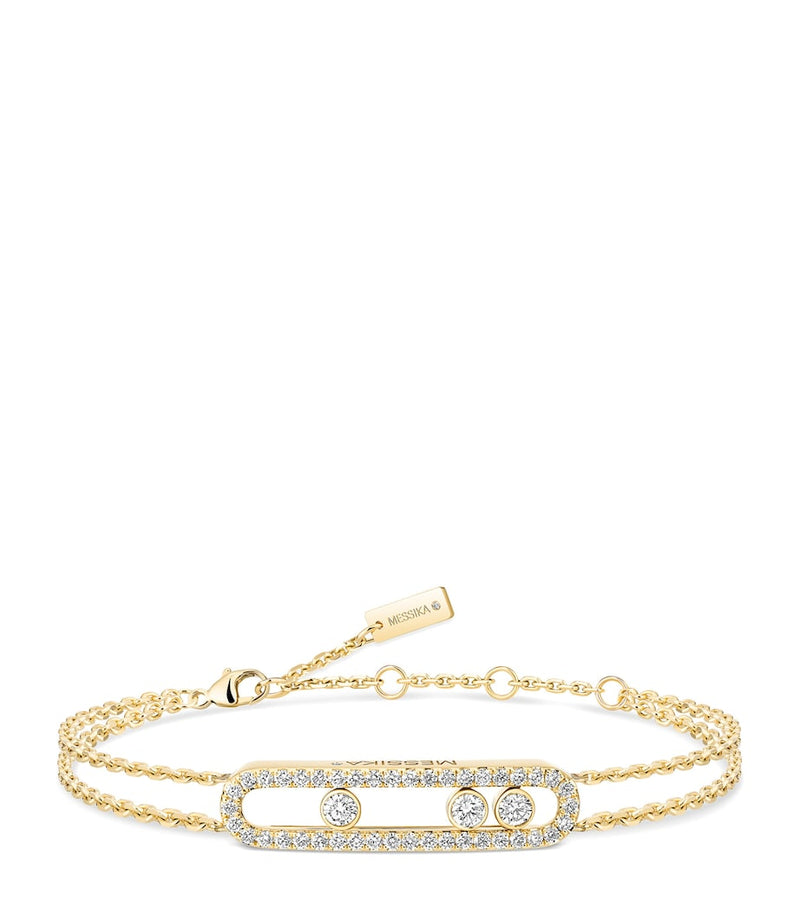 Messika Move Classique bracelet 18kt gold diamond pavé 0.65ct, UK version