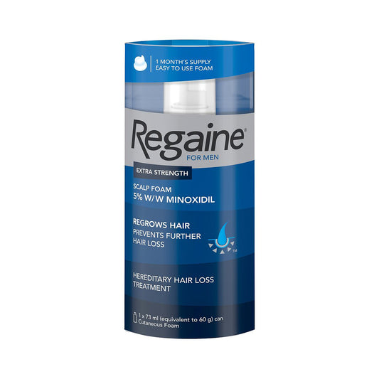 Regaine for Men Extra Strength Scalp Foam 5% w/w Cutaneous Foam  - 1 months supply GOODS Boots   
