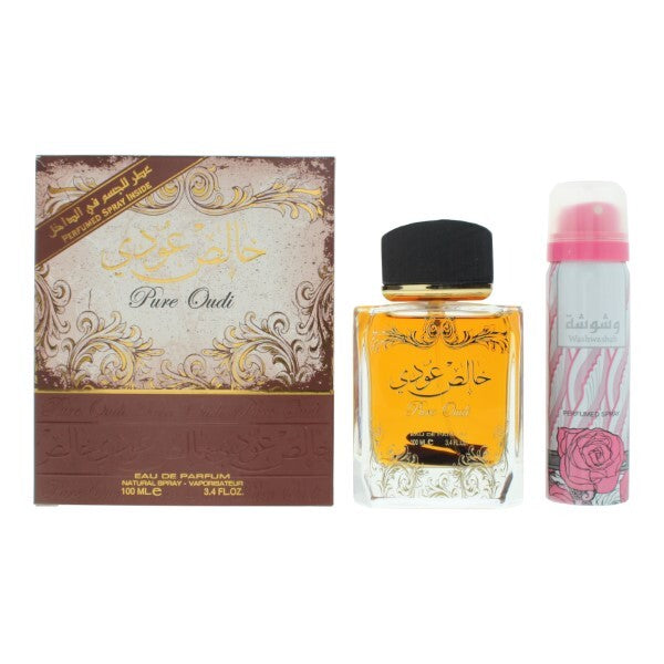 Lattafa Pure Oudi 100ml fragrance gift set, UK version