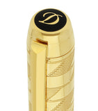 S.T. Dupont extra large fountain pen with guilloché engraving and monogram (British brand)