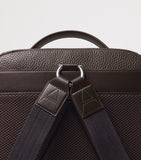 Aspinal of London pebbled leather reporter zipped backpack (British brand)