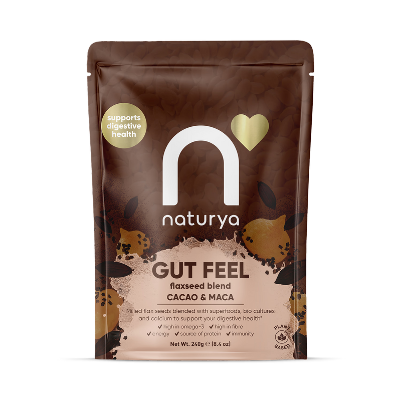Naturya Gut Feel Flaxseed Blend Cacao & Maca 240g - British product