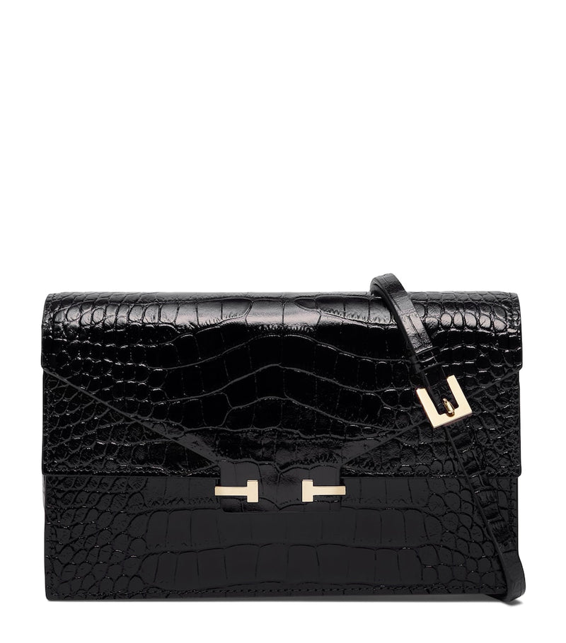 TOM FORD small croc-embossed leather bag, UK version