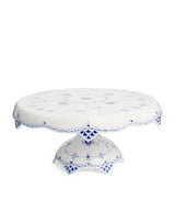 Harrods Royal Copenhagen Blue Fluted Full Lace Cake Stand- Buy online at McGrocer